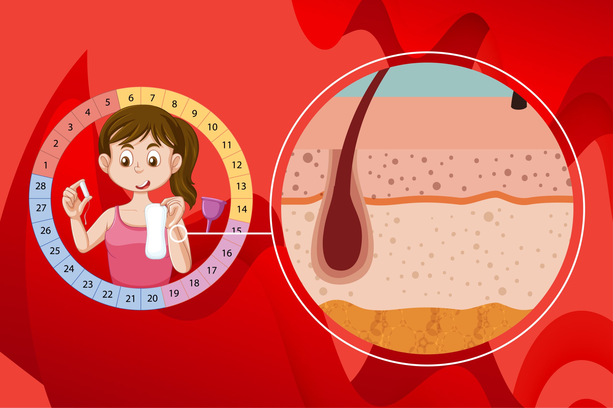 Prendre soin de la peau pendant les menstruations detail 01 scaled 1