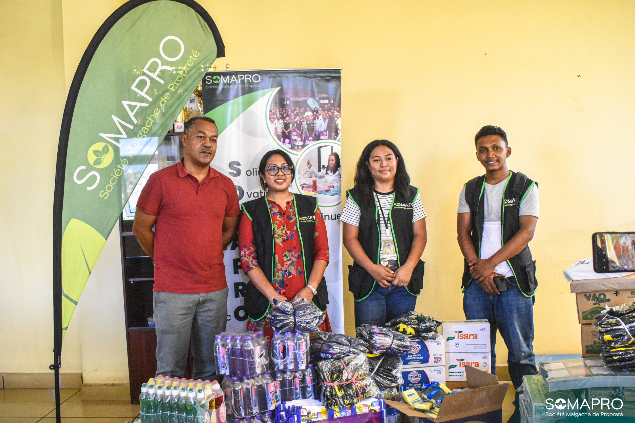 SOMAPRO solidarite post Gezani au chevet des equipes de lORTM Toamasina scaled